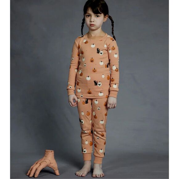 NWT Petit Lem Spooky Season glow in the dark PJ Set size 6X - Picture 1 of 8